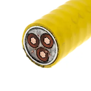 2awg 3 core corrugated armoured 5kV/8KV 133% or 100% insulated MV-105 MC-HL Cables