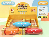 Jouets ASMR à presser multi-formes, effet sonore craquant, nouilles et fruits, jouets promotionnels en promotion