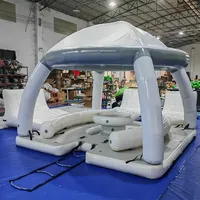 Plateforme flottante gonflable pour l'eau
