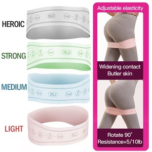 Bande de résistance pour femmes, pour le modelage des fesses, le yoga, le fitness, élastique, 15 lb, résistance moyenne, bande d'exercice - Product Image 4