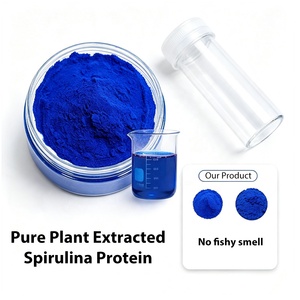 Poudre de Spiruline Bleue en Gros E6 E18 E25 E40 Qualité Alimentaire Extrait de Spiruline Phycocyanine Poudre de Phycocyanine Spiruline Bleue - Product Image 1