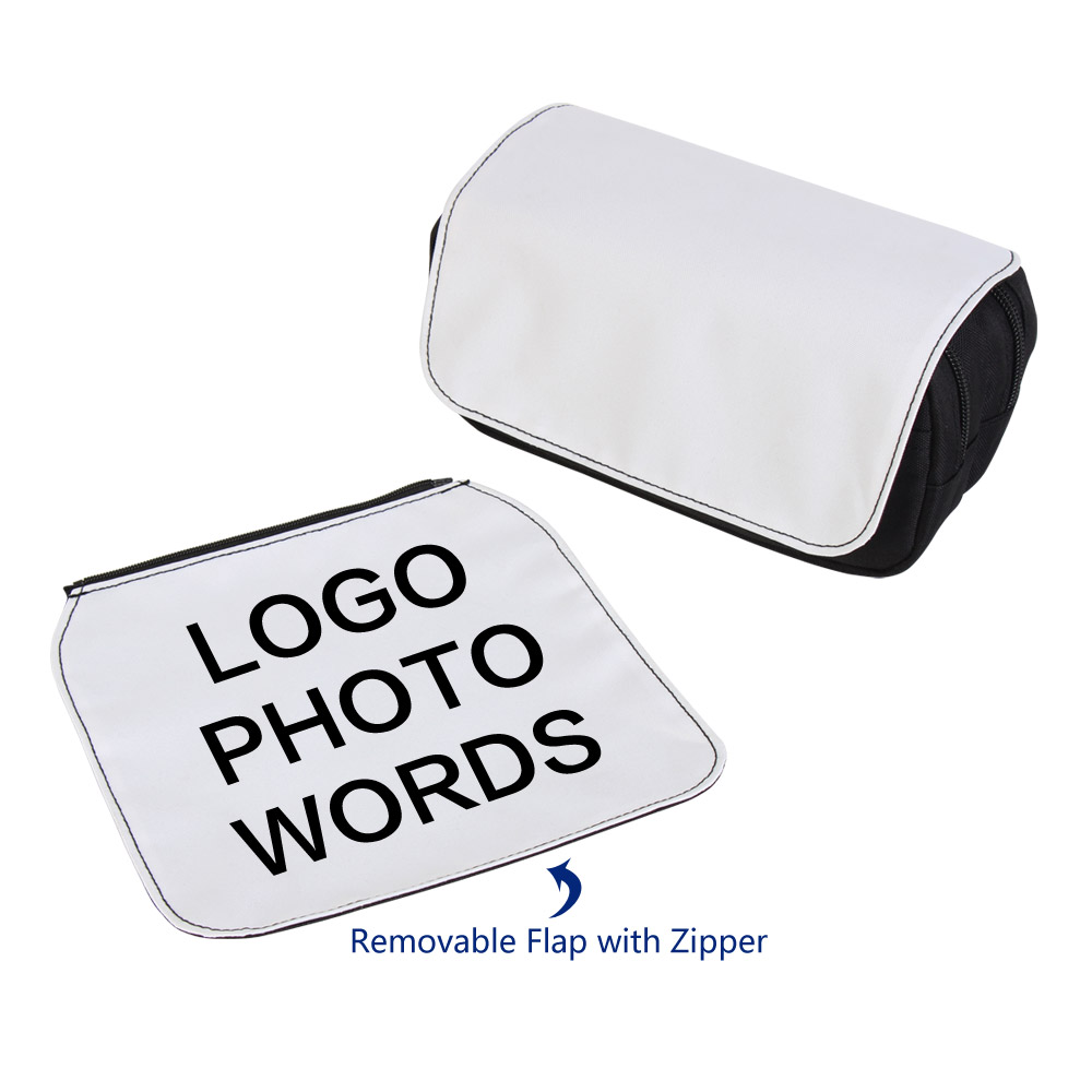 Новый дизайн пользовательский Съемный клапан DIY сублимационный чистый большой пенал