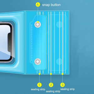 Claro TPU Airbag flotante teléfono móvil caso sellado impermeable teléfono bolsa trampa natación playa Accesorios bolsa a prueba de agua bolsas - Product Image 5