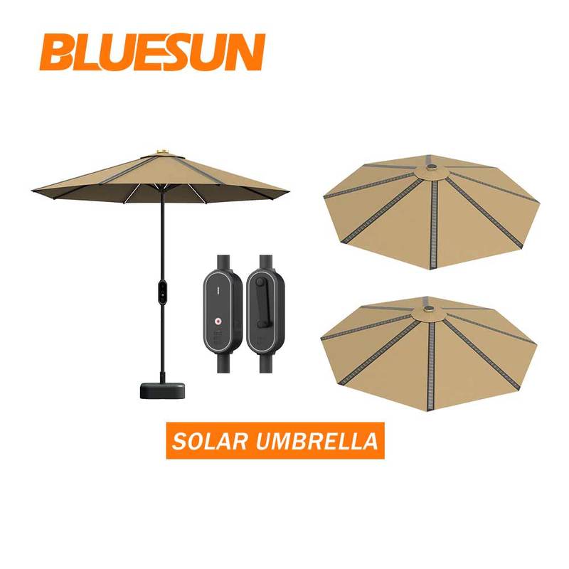 High Quality Solar Patio Umbrellas Large