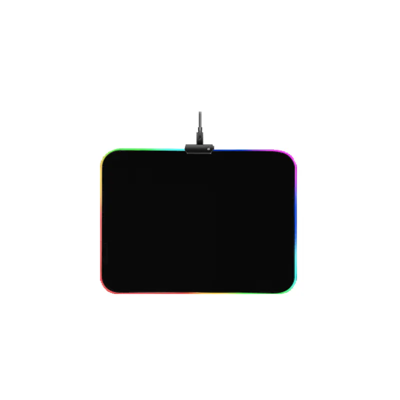 แผ่นรองเม้าส์ขนาดเล็กปรับแต่งได้,แผ่นรองเมาส์เล่นเกม USB RGB LED โลโก้เรืองแสงได้ตามต้องการสำหรับนักเล่นเกม