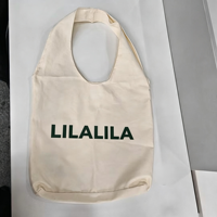 Sac fourre-tout en toile écologique, forme gilet, logo personnalisé imprimé, grande capacité, sac de shopping réutilisable et souple