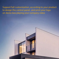 Maison d'affichage intelligente ModelVilla à deux étages avec décoration de pelouse/arbre/voiture, prenant en charge l'éclairage RVB/AC/TV/contrôle des rideaux