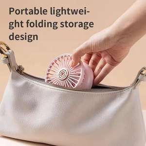 Nuevo ventilador portátil plegable para exteriores, hogar y escritorio, mini, silencioso, con aromaterapia, para venta al por mayor transfronteriza. - Product Image 4