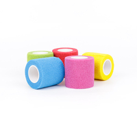 Bande adhésive auto-adhésante, bandage élastique auto-respirant auto-adhérent pour animaux de compagnie, bandage cohésif sportif pour les premiers secours