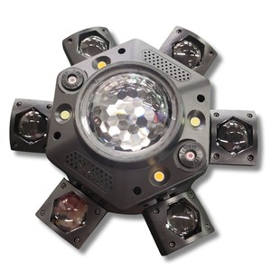 Luz móvil de seis cabezas con mini LED Bee Eye YG MH53W, controlada por voz, para escenarios, KTV, bares, bodas y espectáculos. - Product Image 2