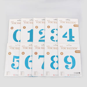 Globos de Papel <span class=keywords><strong>con</strong></span> Número del 0 al 9 de 40 Pulgadas <span class=keywords><strong>con</strong></span> Lámina de Aluminio - Venta al por Mayor Tamaño Extra Grande - Product Image 2