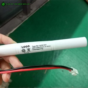 Pengganti lampu darurat dapat diisi ulang 3.6v baterai isi ulang aa nimh 800mah