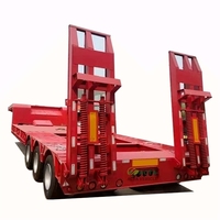 ACTA 4 essieux 16 roues lit bas conteneur châssis chargeur semi-remorque lowbed remorque lowboy camion remorques