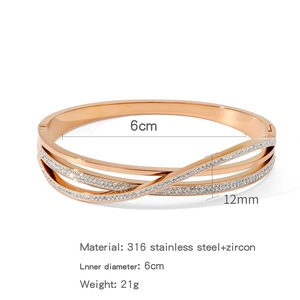 18K Gold Plated 316 Stainless Steel <b>Bracelet</b> New Design Fashionable Waterproof Bangle for Women Trendy Jewelry - Product Image 6