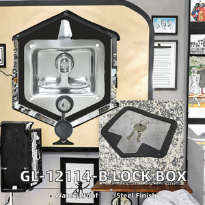 Mirror Polished Truck Tool <b>Box</b> <b>Lock</b> with Waterproof Design Curved Folding Handle Keyed Latch for Heavy Duty Storage - Product Image 2