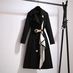 Elegante Trench da Donna Stile Ufficio Novità Primavera con Revers Stile British, Cintura Sottile e Sciarpe, Giacca a Vento Casual - Product Image 6