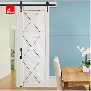 Porta Scorrevole in Legno Stile Fienile Dipinta di Bianco per Interni, <span class=keywords><strong>Cucina</strong></span> e Camera <span class=keywords><strong>da</strong></span> Letto - Product Image 2