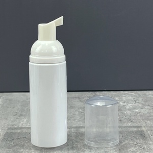 Foaming <b>Bottle</b> 50ml 2oz PET Cosmetic Soap PET Facial Cleanser Mousse Dispenser White Foam <b>Pump</b> <b>Bottle</b> - Product Image 3
