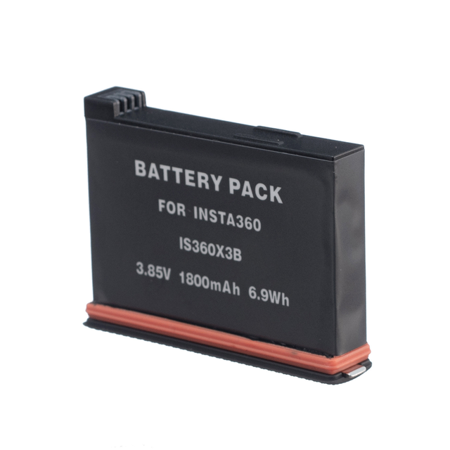 HONGDAK for Insta360 X3 Battery +2 Card Slot Battery Charging Box 1800mah 360 Panoramic Action Camera Li-ion Battery Accessories