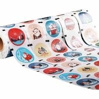 Rouleau de film plastique personnalisé étanche PP Bubble Boba Milk Tea Lid Film plastique thermoscellable pour impression PET Film d'étanchéité pour gobelets