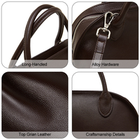 Sac à main en cuir grainé de luxe discret au design original, sacoche de travail pour femme, sac à poignée supérieure pour le bureau, fournisseur OEM ODM