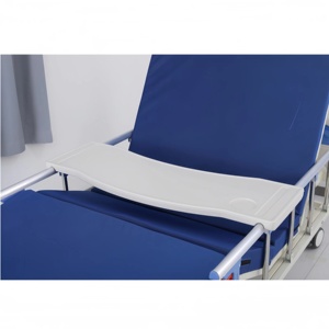 Трехроликовая механическая больничная кровать с ограждением из алюминиевого сплава, 1900x900 мм, регулировка угла наклона спинки 0-80°, регулируемые опоры для больничных палат - Product Image 2