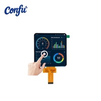 Layar Sentuh LCD IPS Portabel Persegi CONFU 5 Inci 720*720 untuk Raspberry Pi Jetson Nano Panel Display Modul Papan Driver MIPI
