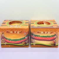 Sélection Tendance : Squishy Géant Hamburger, Grande Balle à Presser à Rebond Lent, Jouet Anti-stress