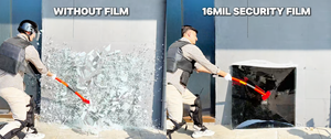 High Security Safety Window Film 4mil 8mil 12mil 16mil Safety And Security Glass Film Rolls