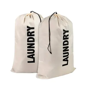 Washable Drawstring Laundry Bags Heavy Duty College Dorm Dirty Clothes Travel Laundry Bag Clothes Bag