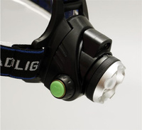 Lampe frontale à LED avec Zoom inductif SA-023, éclairage de pêche en plein air, lumière forte, lampe frontale rechargeable