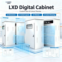 Armoire de distribution électrique extérieure personnalisée LIXINDA IP54 avec serrure mécanique, coffret de contrôle électrique en métal thermolaqué