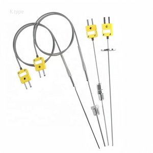 Bọc thép 304 thép không gỉ thăm dò k loại cặp nhiệt điện WRNK-261with Mini cắm kết nối - Product Image 1