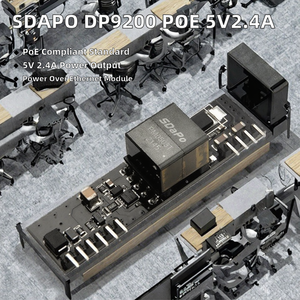 Módulo PoE PD Ethernet SDAPO DP9200 5V2.4A Estándar IEEE802.3af Sin Puente Rectificador Chipset Placa PCBA China - Product Image 2