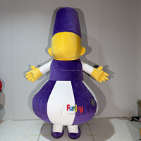 Costume gonflable de mascotte du Ramadan, lune croissante, étoile, chapeau fez, personnage arabe ambulant pour événements et défilés du Moyen-Orient