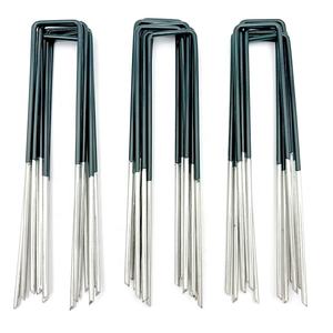 Agrafes de jardinage galvanisées en forme de U pour agrafes de paysage en plastique <span class=keywords><strong>anti</strong></span>-UV - Product Image 1
