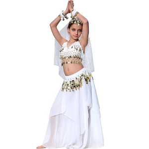 Vestido de <span class=keywords><strong>danza</strong></span> del vientre Indio Gitano árabe, traje de actuación, tutú, trajes de baile de Anime para niñas - Product Image 1