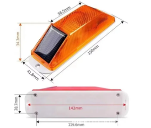 Trafik bariyeri gece inşaatı için güneş uyarı ışığı yüksek yoğunluklu Strobe <span class=keywords><strong>Beacon</strong></span> yanıp sönen güvenlik aydınlatma engel - Product Image 4