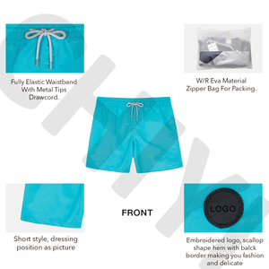 Stampa personalizzata 4 vie tratto riciclato spiaggia da uomo breve per il caldo strisce da uomo pantaloncini da surf - Product Image 4