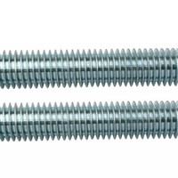 Grade 2 Galvanized Screw Rod 3/8 1/2 5/8 ASME/ASTM Tooth Rod BS Thread 1 Meter Stud Full Thread UNC Thread Rod