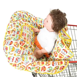 OEM-fundas para carrito de compras de bebé, cubierta 2 en 1 para silla alta de bebé, protección completa 360, 360