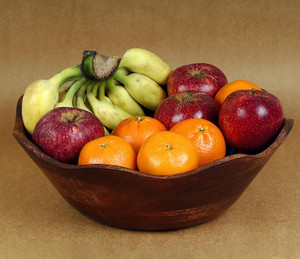Bol <span class=keywords><strong>de</strong></span> service en bois <span class=keywords><strong>de</strong></span> manguier rustique fait main, à bords festonnés, idéal pour légumes et <span class=keywords><strong>fruits</strong></span> – Meilleure vente - Product Image 4