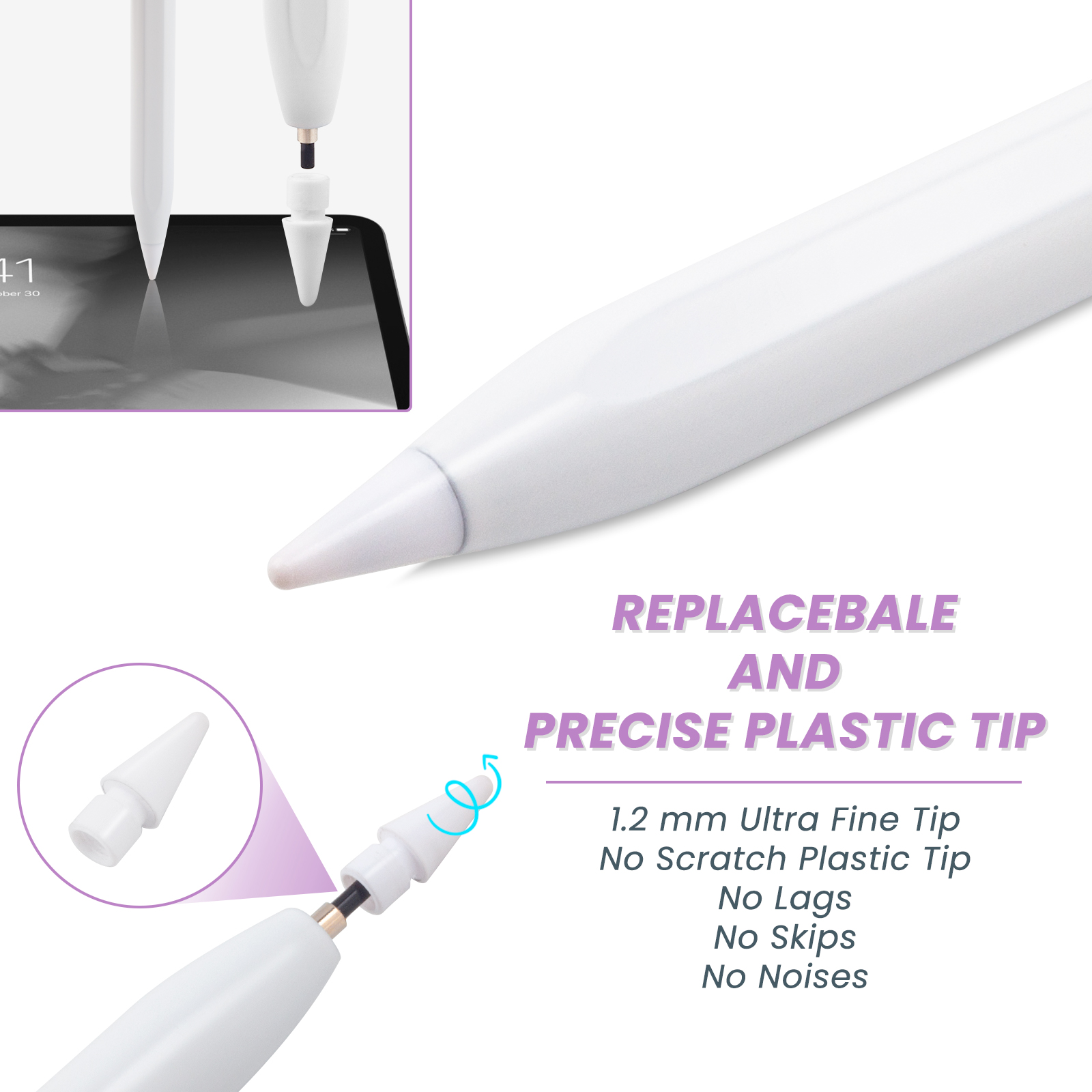 Лидер продаж 2022, сменный Наклонный активный магнитный стилус, ручка для iPad Pro Air Mini, карандаш для отвода ладони