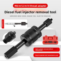 Kit d'outils universel pour le retrait d'injecteurs diesel avec acier au carbone et mallette rigide, compatible avec le jeu de marteaux à inertie