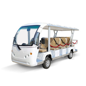 Fully Enclosed Electric Tour Shuttle Vehicle 14 Seater Wind Rain Proof Large Window Hotel Guest Transfer City Scenic Tour Car - Product Image 4