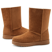 Nouvelle mode Style plate-forme neige imperméable éclairé léger bottes de plein air pour les femmes chaud hiver 2024