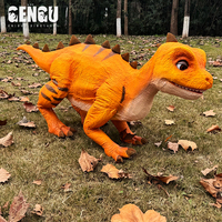 GENGU Animatronik Dinozor Modeli Yüksek Kaliteli Yapay Zeka Uzaktan Kumandalı Dinozor Robot Köpek Gösteri İçin