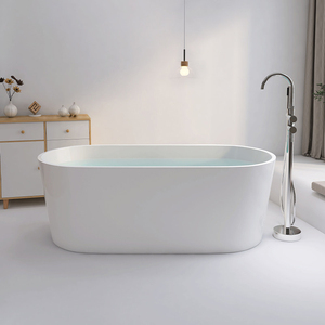 Baignoire pour adulte, baignoire moderne, bain à remous, baignoire autoportante, baignoire en acrylique à encastrer - Product Image 4