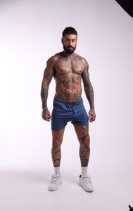 Calzoncillos Bóxer Azules para Hombre, 100% Algodón, Suaves, Transpirables y Cómodos, Ropa Interior Masculina con Cintura Elástica, Proveedor de Calzoncillos de Algodón para Hombre - Product Image 2