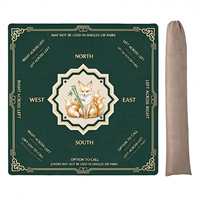 Tapis de Mahjong Américain Moderne de Luxe Personnalisé en Néoprène XFL, Double Couche en Caoutchouc, pour Thanksgiving et Noël